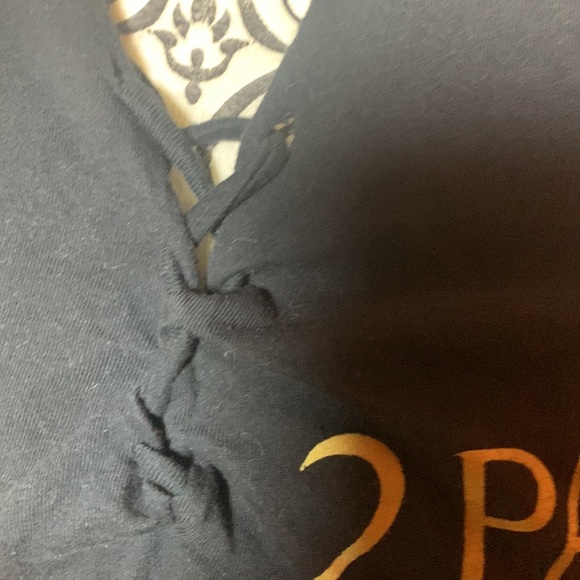 2pac cotton sleeveless shirt w/ “don’t ask me why” “ask me” on back - Picture 2 of 7